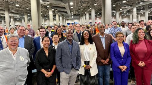 Senator Lola Smallwood-Cuevas at the LA Convention Center