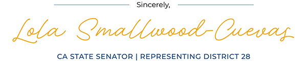 Senator Smallwood-Cuevas Signature